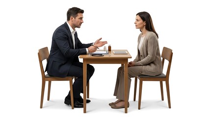 Fototapeta premium Doctor consulting with female patient in office