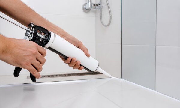 hotel bathroom caulking repair