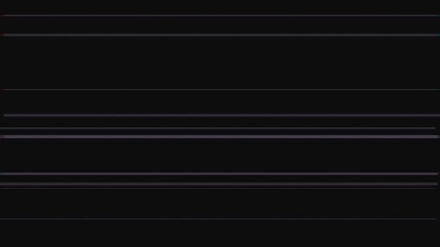 Glitch effect animation screen overlay featuring horizontal digital distortion lines on dark background representing corrupted signal video footage for modern creative motion graphics post production