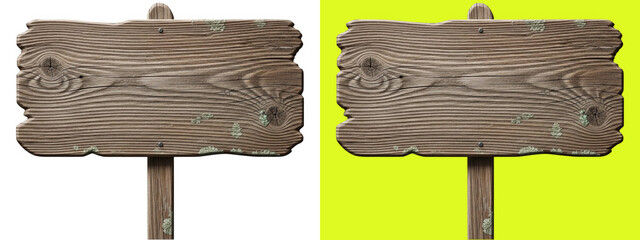 Rustic wooden signpost © Md
