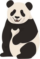 Cute Giant Panda Animal Character for Zoo and Wildlife Illustration © 보라 강