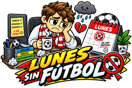 Monday Without Football, football fan, soccer fan, matchday, football absence, soccer absence, sports fandom, football culture, soccer culture, game day, Monday mood, sports humor, football humor, fan