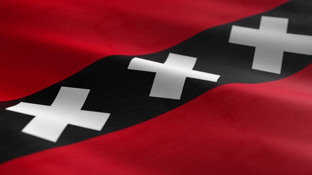 Amsterdam - waving flag loop