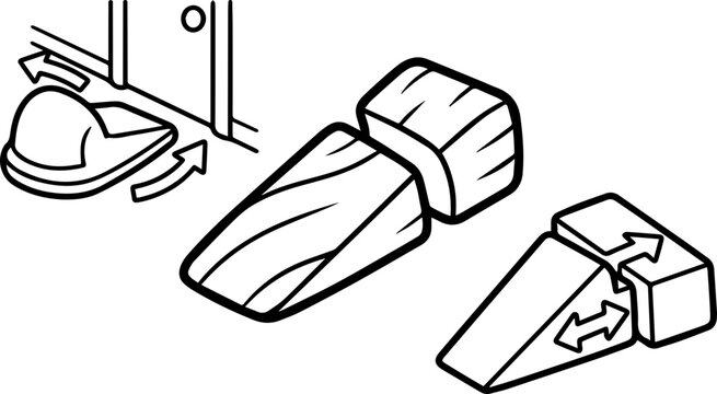 Wedge Simple Machine Everyday Examples for Kids
