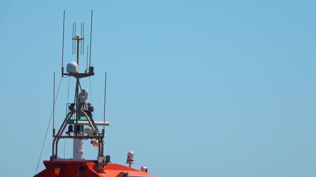 Boat shows communication tools on deck