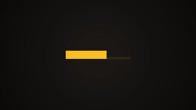 Minimal Text Overlay Animation with Small Color Box and Thin Stroke