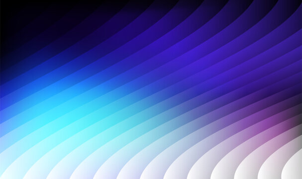 Abstract fractal gradient background. Abstract Blue and Purple Gradient Waves Background, Layered Curved Lines with Modern Geometric Flow Design.