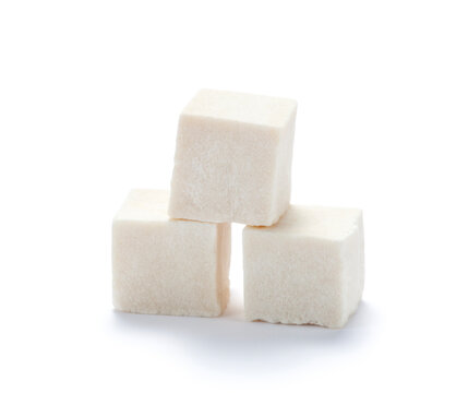 Poria cocos on white background, Chinese herbal medicine