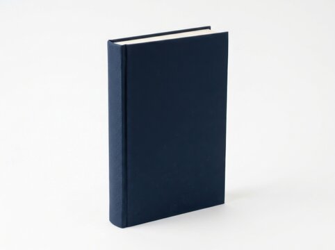 A Dark Blue Hardcover Book Standing Upright