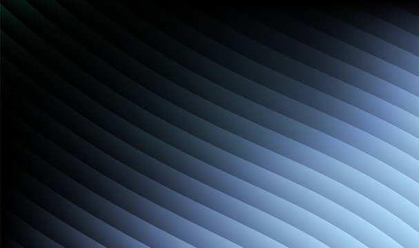 Dark Blue Layered Gradient Background with Diagonal Waves, Modern Abstract Geometric Design with Smooth Color Transition
