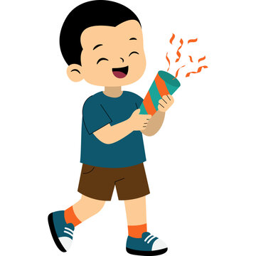 Kid Celebrating New Year