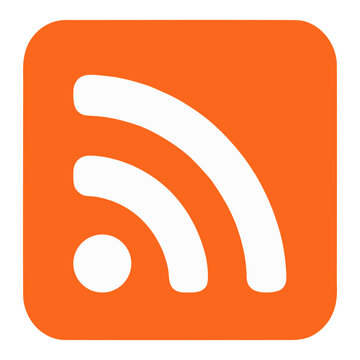 RSS Feed Symbol Icon Vector Illustration for Web Syndication, Blog Subscription, and News Channel Connection