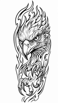 Flaming Eagle Tattoo