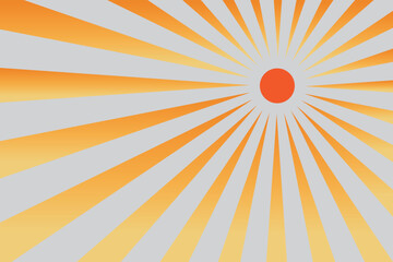 Obraz premium Orange Retro Sunburst Background with Radial Stripes. A bold abstract design suitable for posters, banners, wallpapers, advertising, packaging, and modern graphic design projects.