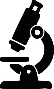 vector illustration of a microscope
