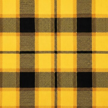 yellow plaid fabric