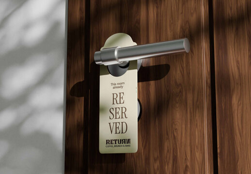 Door Sign Mockup