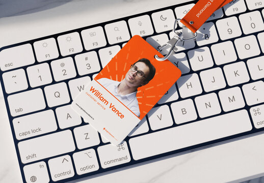 Employee ID Badge Mockup