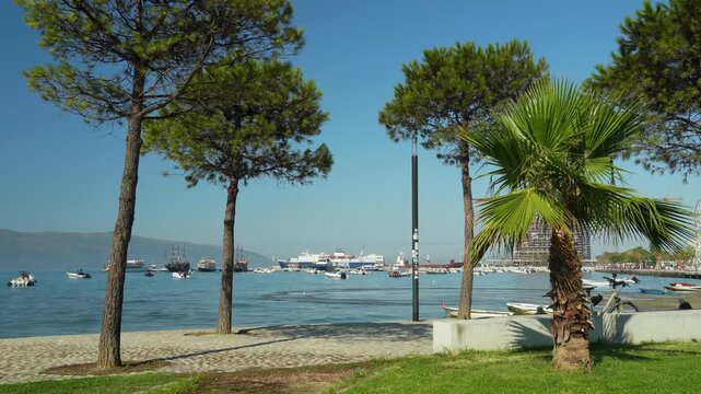 Beautiful sea atmosphere in Vlora Albania makes this a perfect summer vacation tourist destination