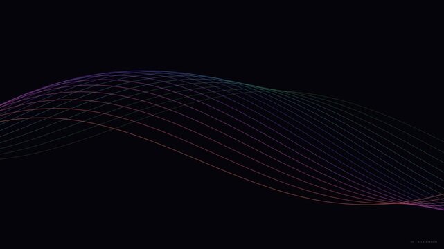 Cinematic 4K Motion Tracking Waveform Animation In Digital Environment With Dynamic Camera Movement For Stock Video Footage