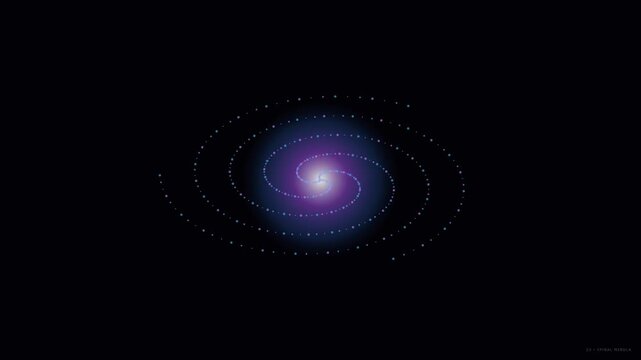 Spiral Galaxy Motion In Space With Cosmic Atmosphere And Cinematic 4K Footage