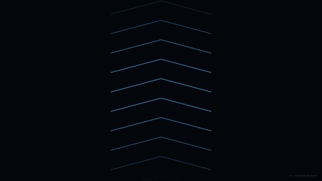 Cinematic Drone View Chevron Velocity Motion Tracking Shot Over City Skyline At Night With Dynamic Lighting And Technical Style