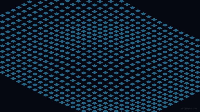 Futuristic Isometric Cubes Animation In Digital Environment With Dynamic Camera Motion And 4K Resolution For Technology Stock Video