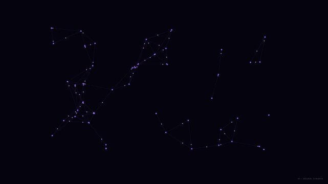 Neural Synapse Network Animation In Dark Background With Digital Atmosphere And High-Resolution Technical Style