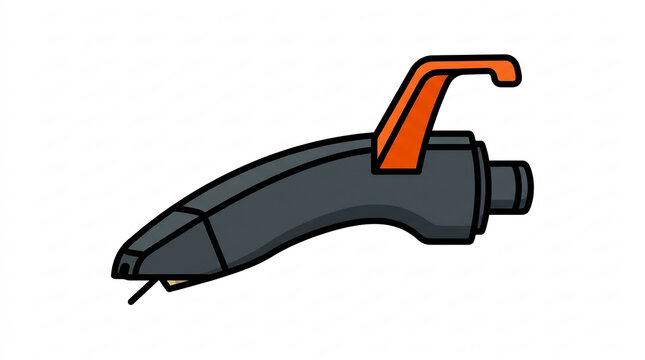 Turntable cartridge vector illustration for dj record player