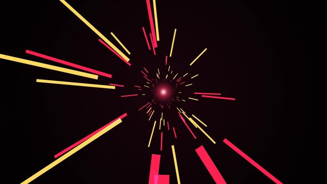Cinematic 4K Motion Tracking Shot of Fireworks Explosion Over Night Sky With Dynamic Camera Movement