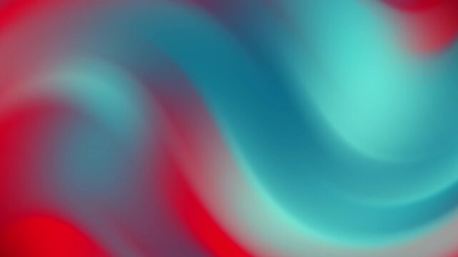 Abstract glowing multicolored blurred gradients moving on dark