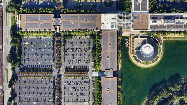  Aerial View Downtown San Ramon, California
