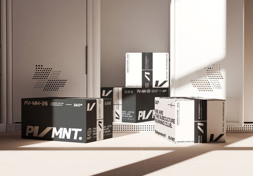 Delivery Box Mockup