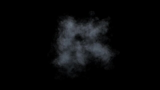 White smoke explosion 