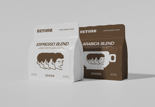 Coffee Pouch Mockup