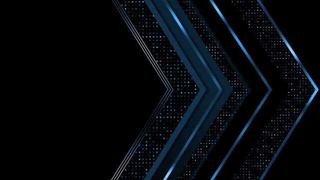 Luxury metallic chevron abstract background animation, Background layered metallic chevron arrows dotted texture and sleek minimalist geometric design