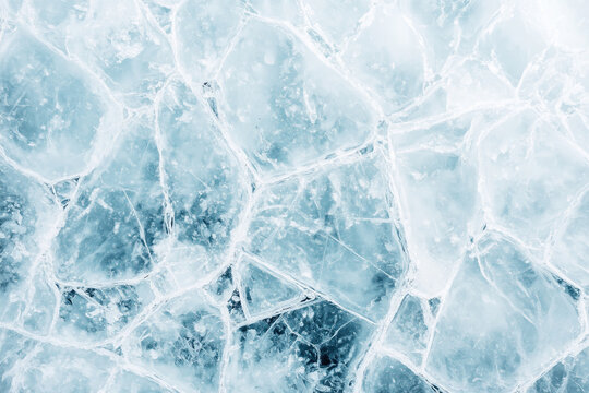 Close up cracked ice pattern background