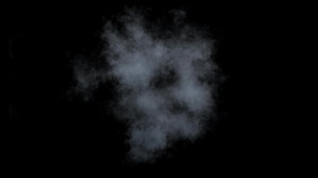 White smoke explosion 