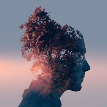 Blooming Tree Silhouette