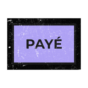 Paid or completed payment button with modern design