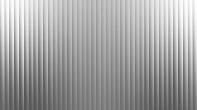 White vertical 3D striped lines loop background, minimal clean silver blinds