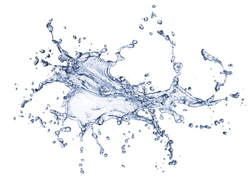 Water Splash Arc Isolated