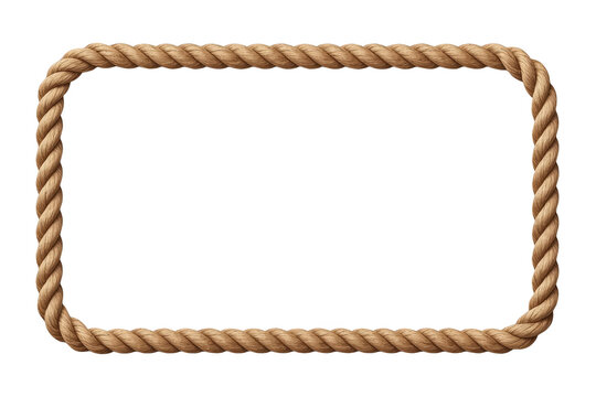 Rounded Rectangular Twisted Rope Frame