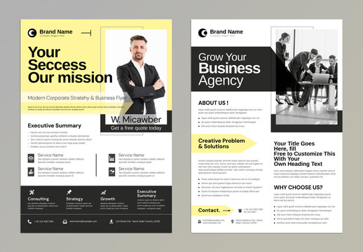 Modern Corporate Business Strategy Flyer