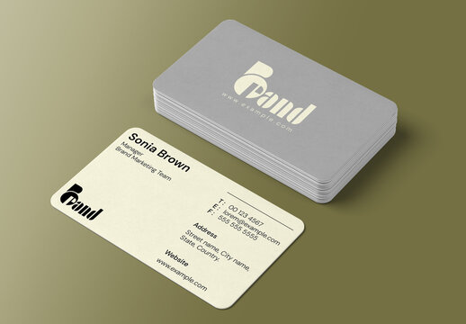 Minimal Modern Business Card Template Layout