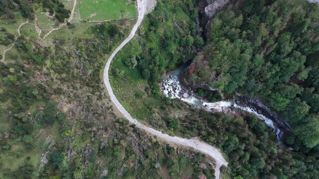 cirque de gavarnie landscape in the french pyrenees 