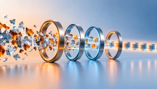 Data Processing Rings Transforming Fragments into Ordered Cubes