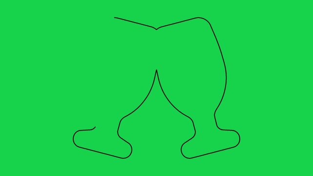 Continuous line drawing of two clinking beer glasses isolated on bright green background.