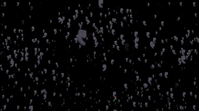 comma, punctuation, mark, grammar, text, writing, typography, symbol, character, language, object, emoji, animation, motion graphics, black background, isolated, pixel art, retro, 8-bit, game asset, d