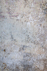 Fototapeta premium Weathered White Plaster Wall Texture with Peeling Paint